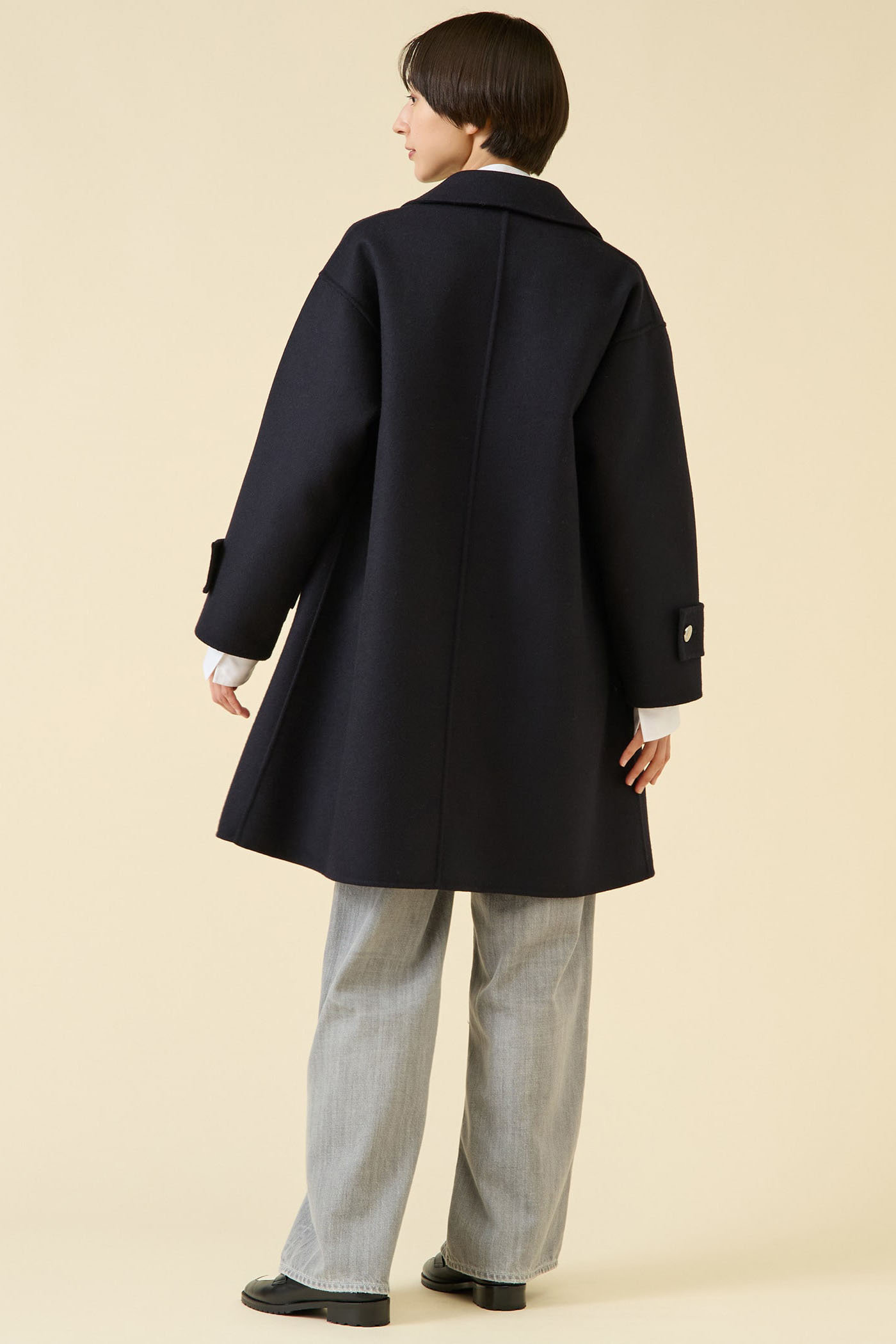 タグ付未使用✨マッキントッシュ HUMBIE MB ブラック HUMBIE NO COLLAR MB EX（ノーカラーコート）｜Mackintosh