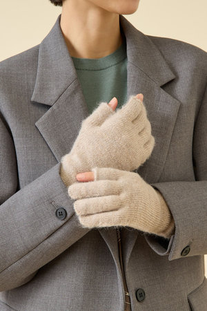 マルティニーク/martiniqueの【ALPO】カシミヤロンググローブ(140600/140602)