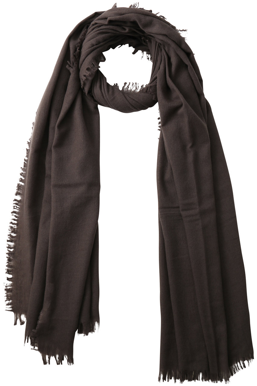 martinique 【ASAUCE MELER】ファインラムエアリーソリッドウールストール (ブラウン, F) マルティニーク ELLE SHOP