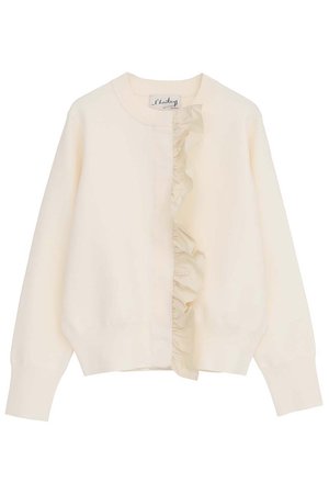 マルティニーク/martiniqueの【予約販売】【l’heritage martinique】タフタフリルカーディガン(110300/110303)