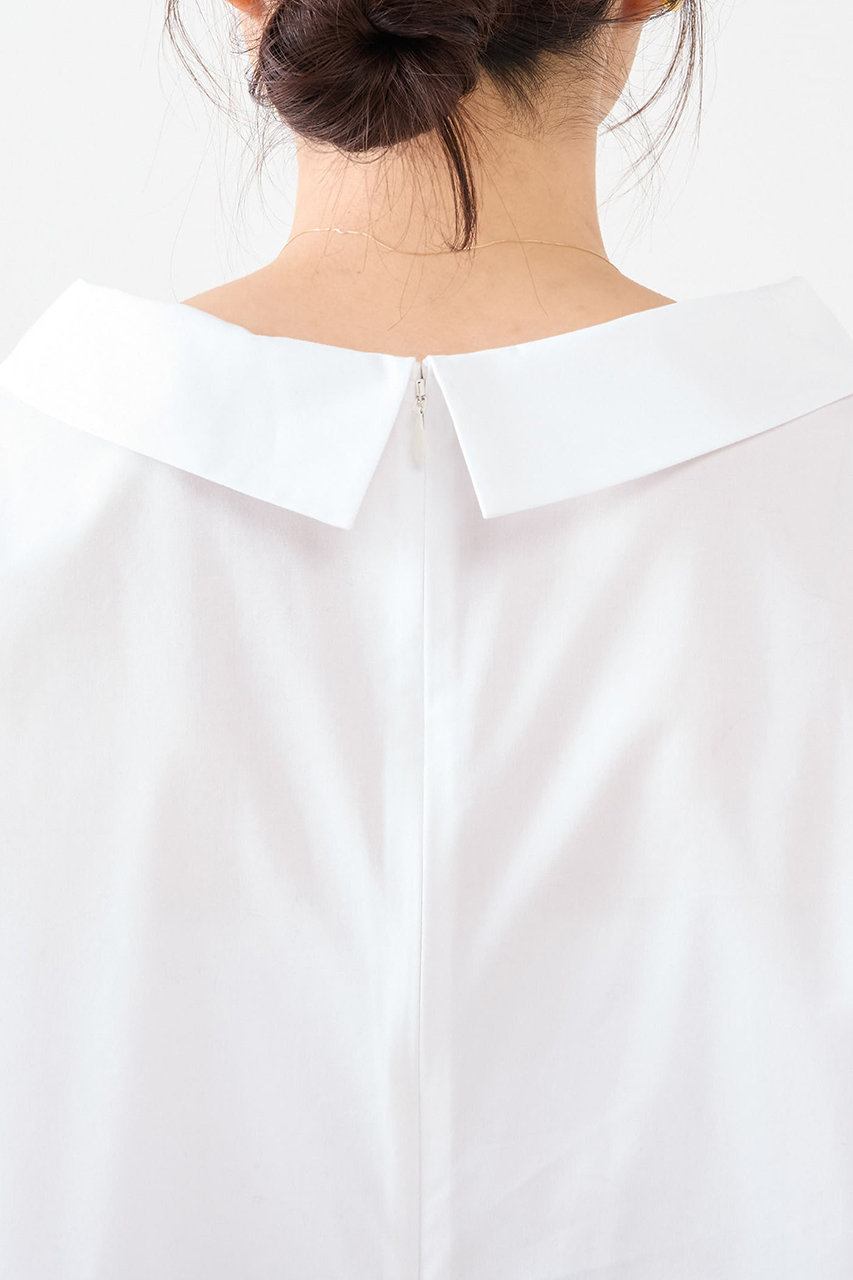 martinique(マルティニーク)｜ボートネックブラウス/ホワイト の通販