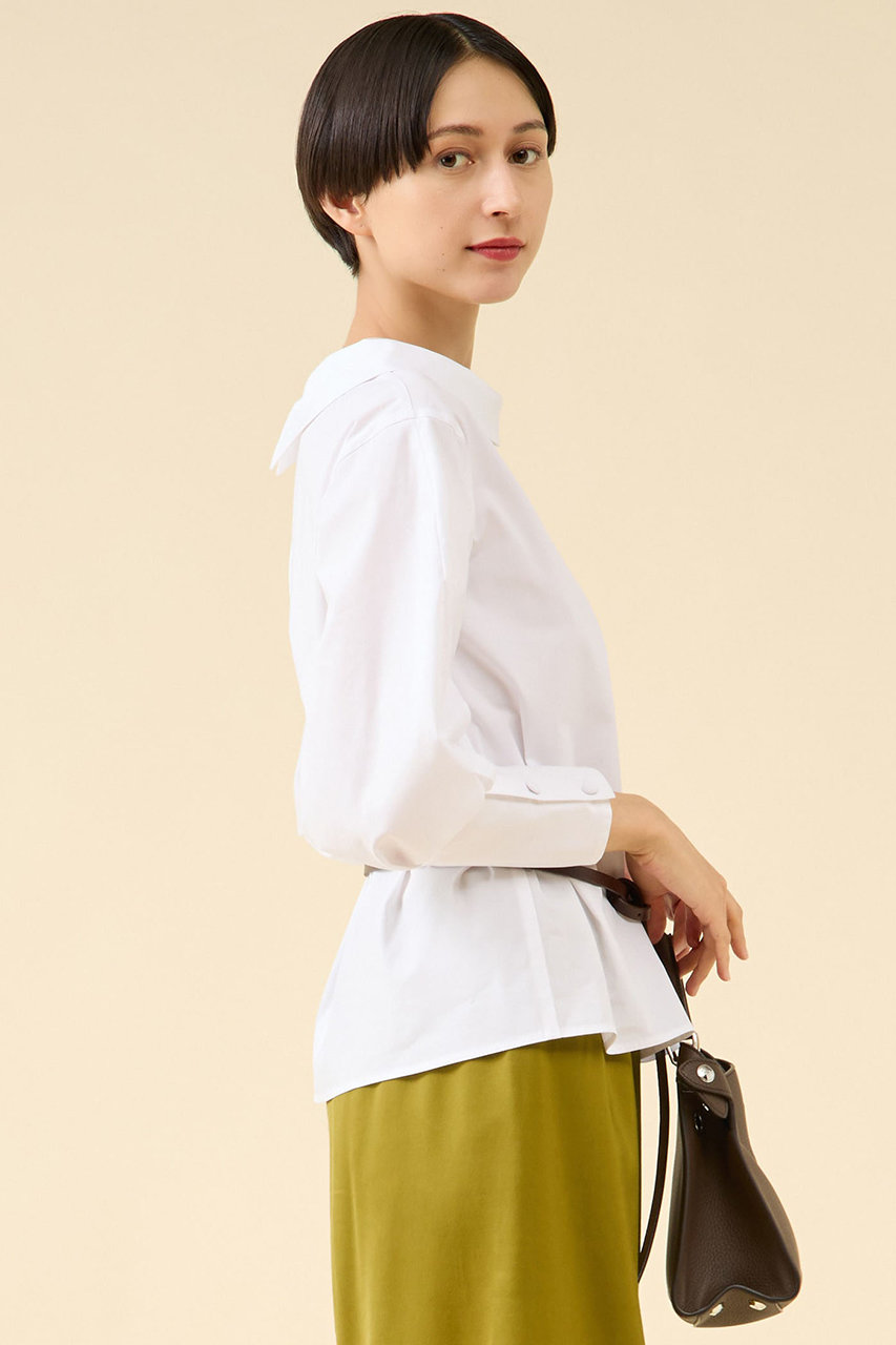 martinique(マルティニーク)｜ボートネックブラウス/ホワイト の通販