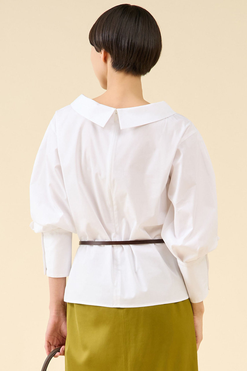 martinique(マルティニーク)｜ボートネックブラウス/ホワイト の通販