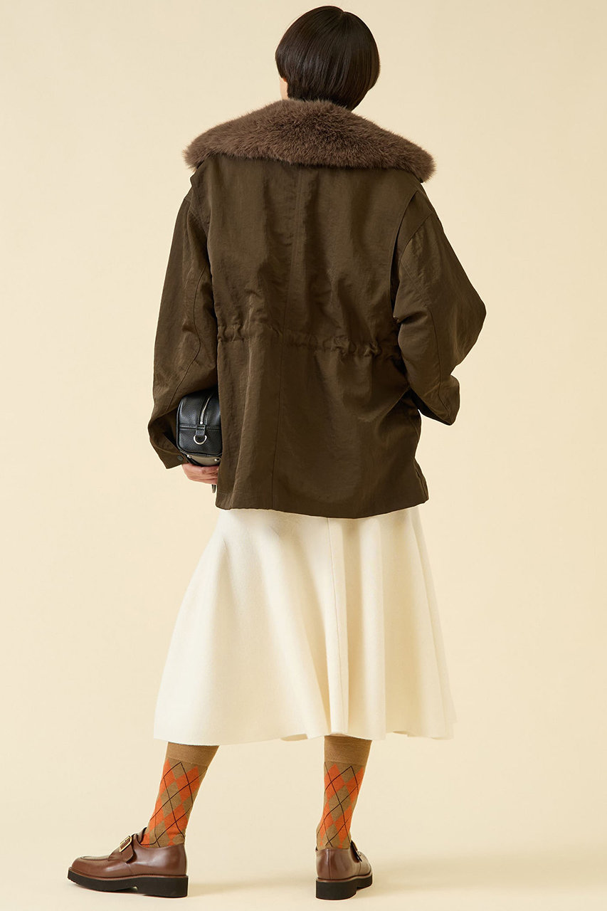 martiniqueマルティニークボリュームスリーブフードブルゾン カーキ martiniqueマルティニークボリュームスリーブフードブルゾン カーキ