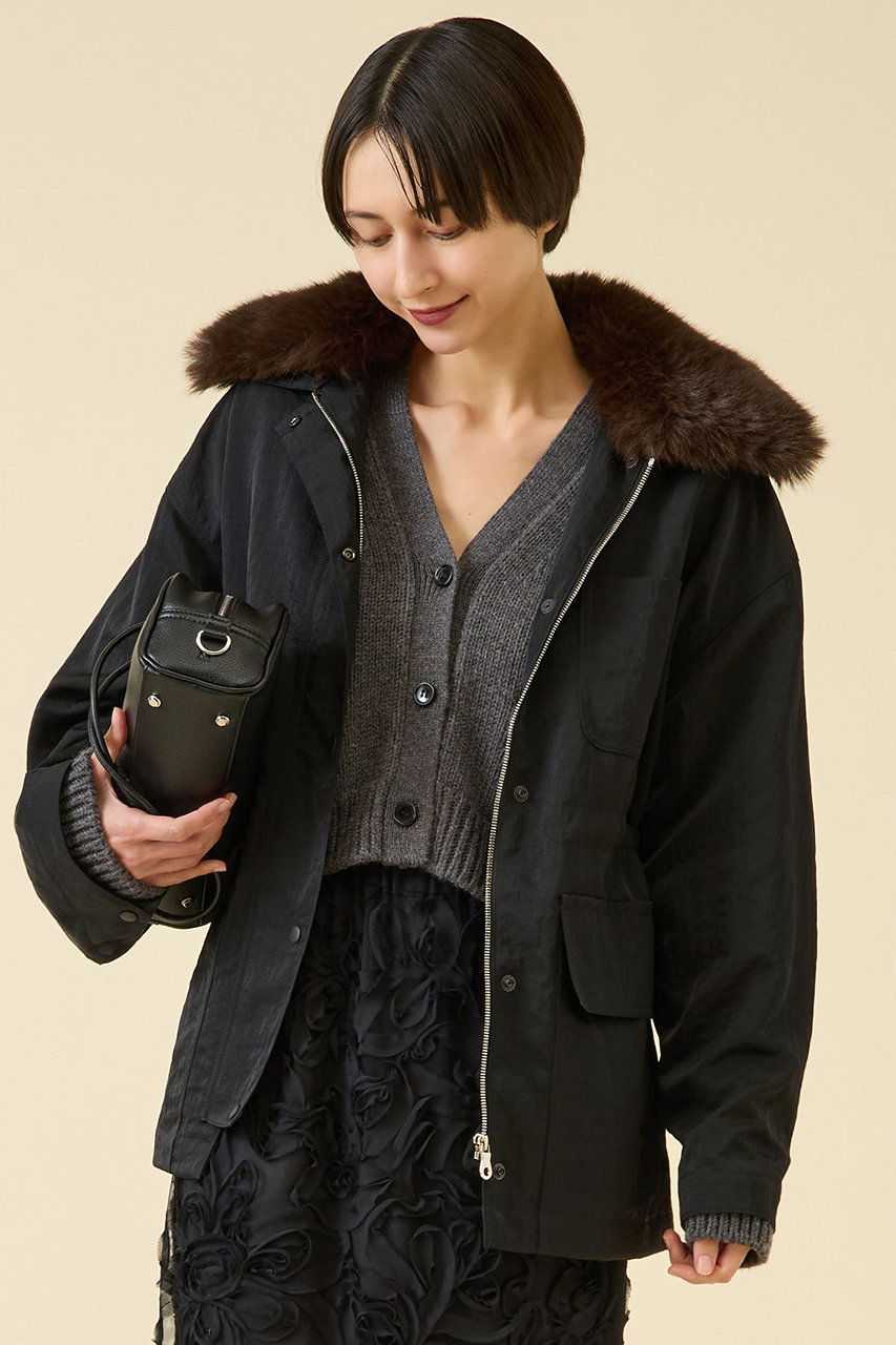 martinique ハンティングブルゾン (ブラック, F) マルティニーク ELLE SHOP martinique ハンティングブルゾン (ブラック, F) マルティニーク ELLE SHOP