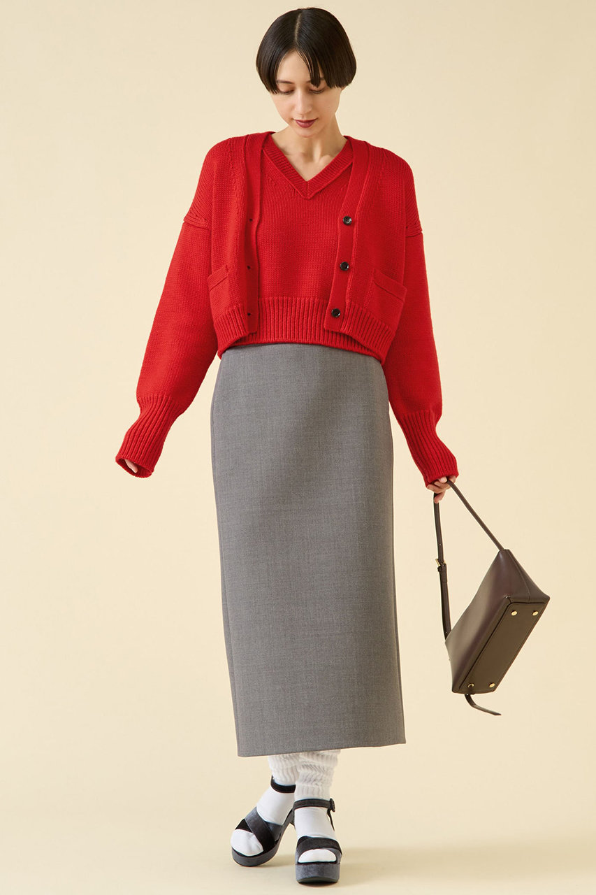 martinique(マルティニーク)｜ボンディングスカート/グレー の通販