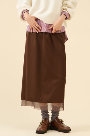 マルティニーク/martiniqueのウールサテンスカート(110700/110703)