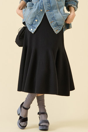 マルティニーク/martiniqueのミラノリブスカート（セットアップ可）(110700/110703)