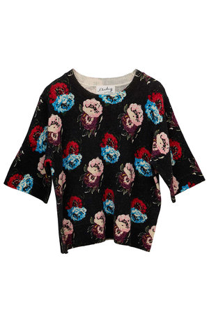 マルティニーク/martiniqueの【l’heritage martinique】フラワープリントプルオーバー(110300/110301)