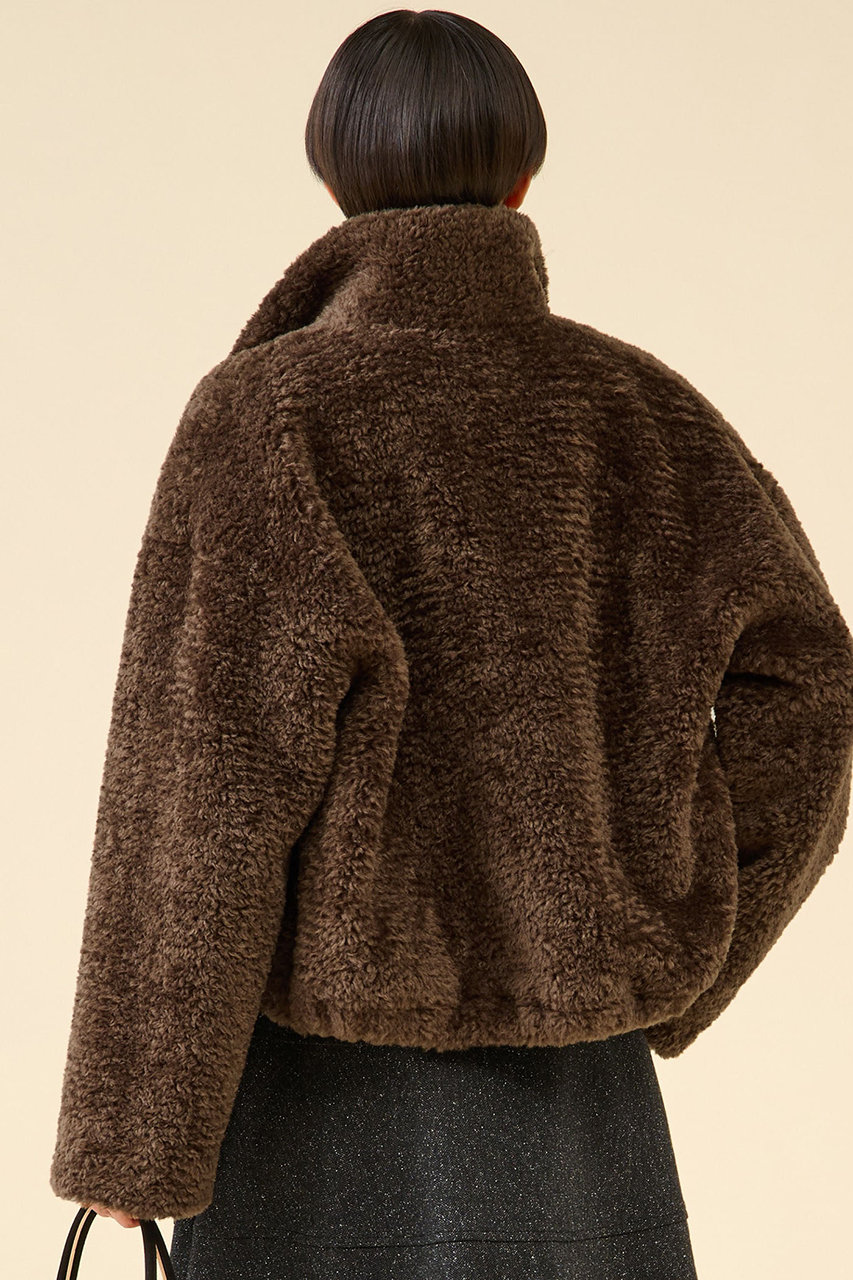 martinique(マルティニーク)｜フェイクファーブルゾン/ブラウン の通販