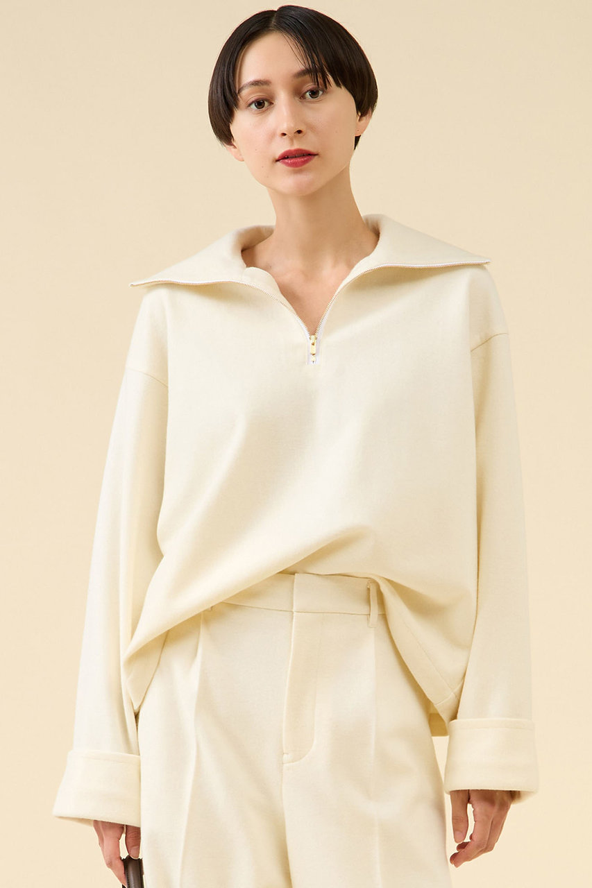 martinique ウールジャージープルオーバー(セットアップ可) (オフ, F) マルティニーク ELLE SHOP