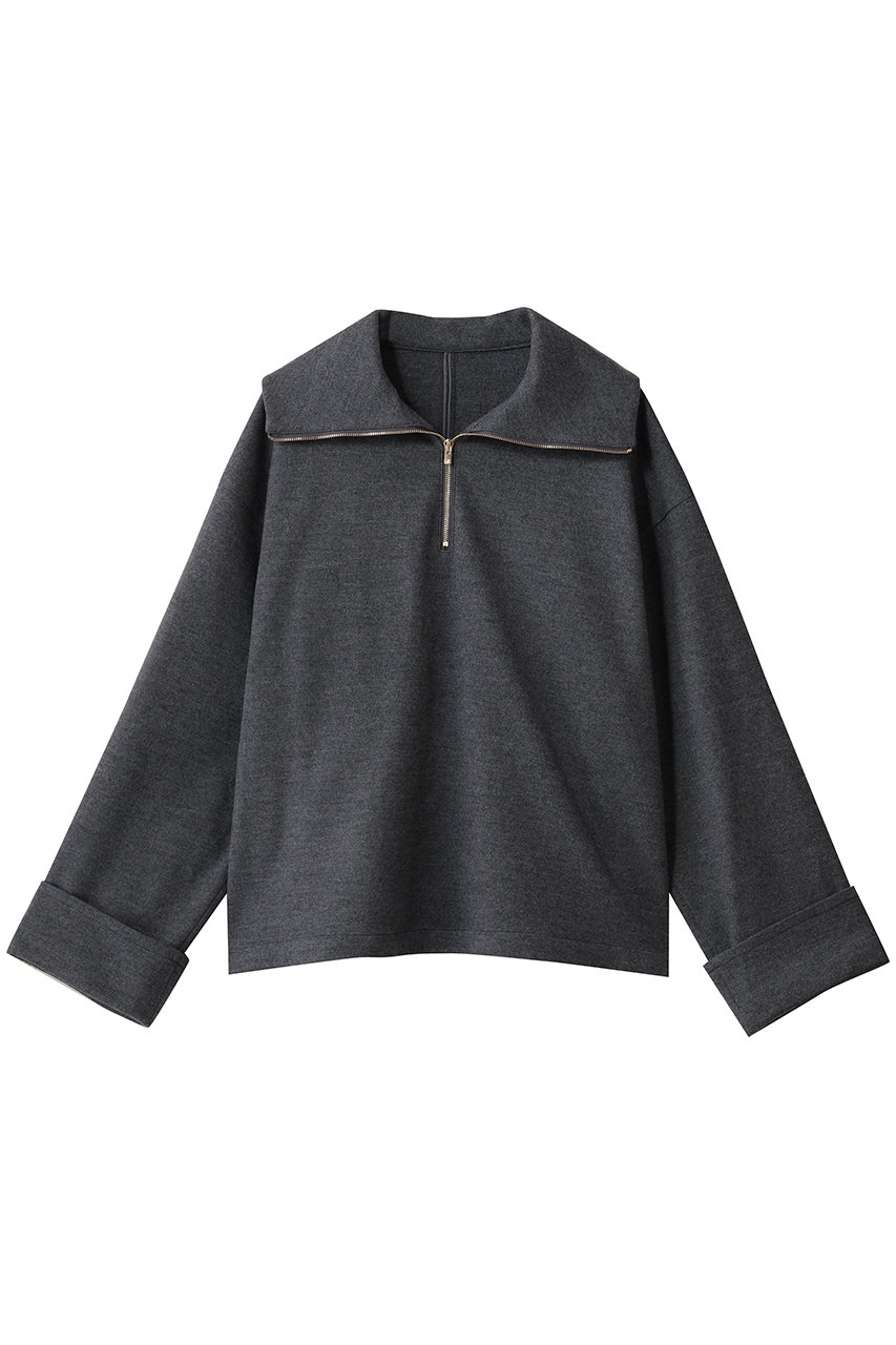 martinique ウールジャージープルオーバー(セットアップ可) (グレー, F) マルティニーク ELLE SHOP