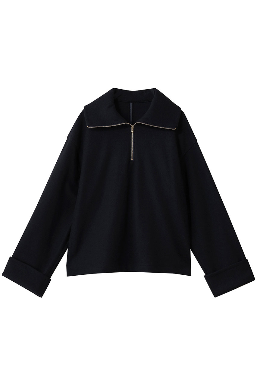 martinique ウールジャージープルオーバー(セットアップ可) (ネイビー, F) マルティニーク ELLE SHOP