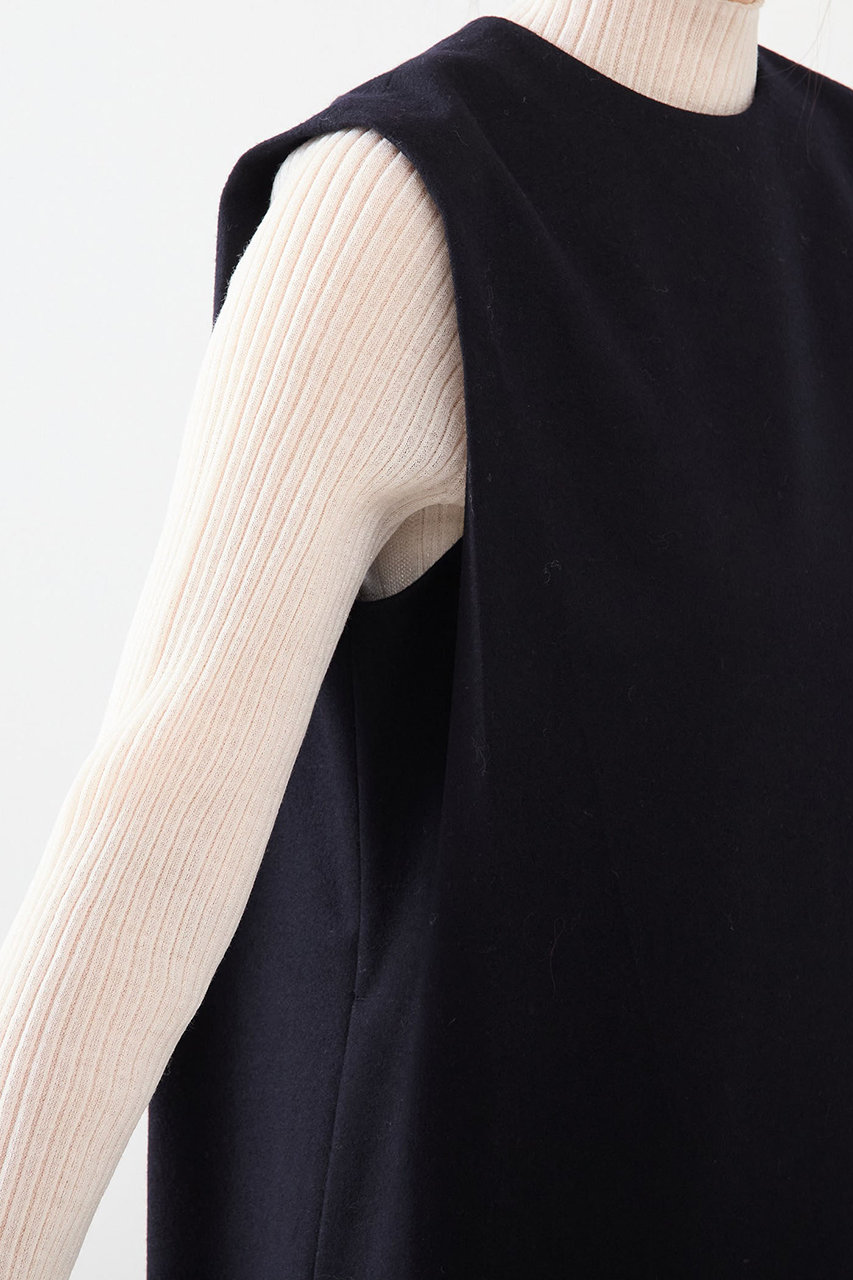 martinique(マルティニーク)｜フラノワンピース/ネイビー の通販