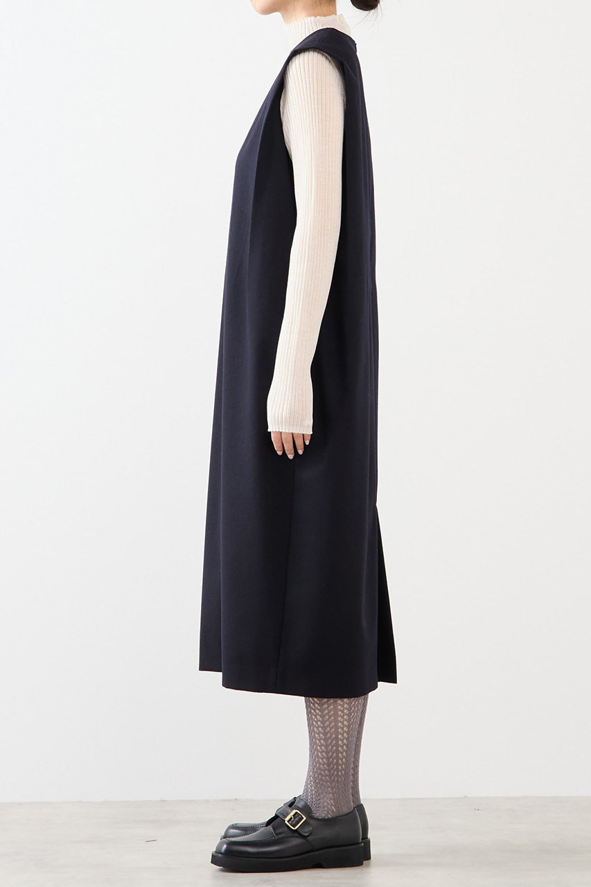 新品　未使用　マルティニーク　ワンピース　ネイビー martinique(マルティニーク)｜フラノワンピース/ネイビー の通販