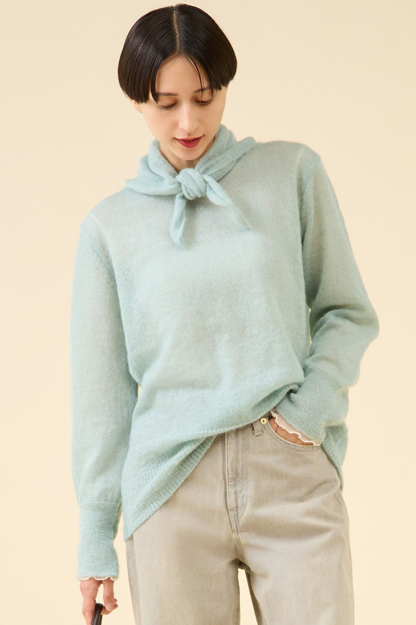 martinique ライトモヘヤプルオーバー (ミント, F) マルティニーク ELLE SHOP martinique ライトモヘヤプルオーバー (ミント, F) マルティニーク ELLE SHOP