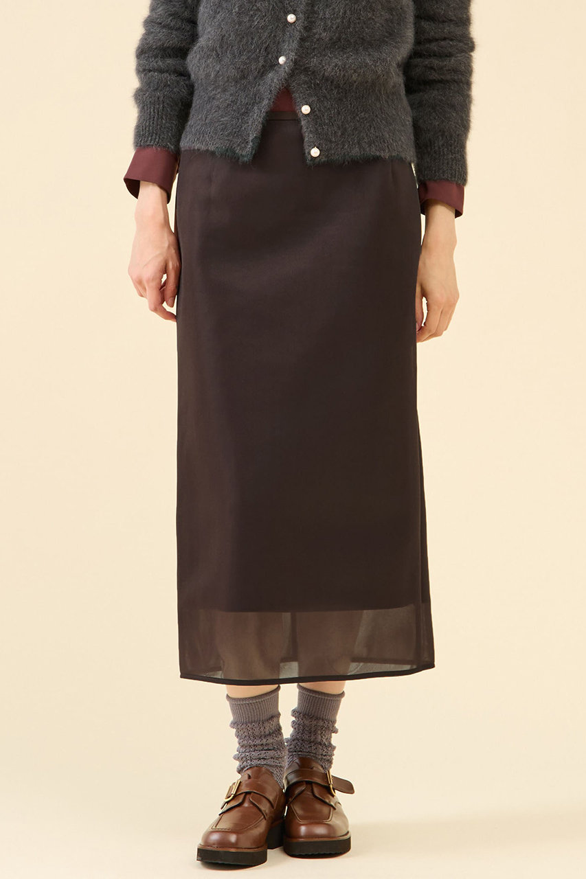 martinique シアーダンボールスカート (ブラウン, 2) マルティニーク ELLE SHOP martinique シアーダンボールスカート (ブラウン, 2) マルティニーク ELLE SHOP