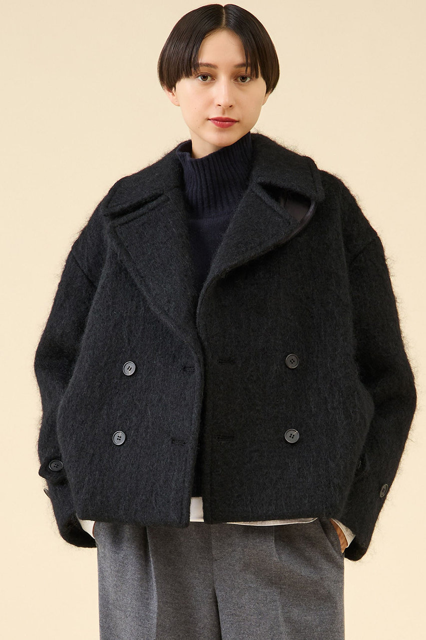 martinique シャギーピーコート (ブラック, F) マルティニーク ELLE SHOP martinique シャギーピーコート (ブラック, F) マルティニーク ELLE SHOP