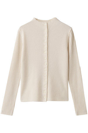 マルティニーク/martiniqueのウールリブスタンドカーディガン(110300/110303)