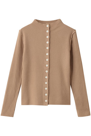 マルティニーク/martiniqueのウールリブスタンドカーディガン(110300/110303)