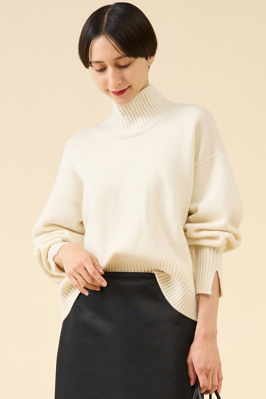 martinique 《定番》カシミヤミックスウールタートル (オフ, F) マルティニーク ELLE SHOP