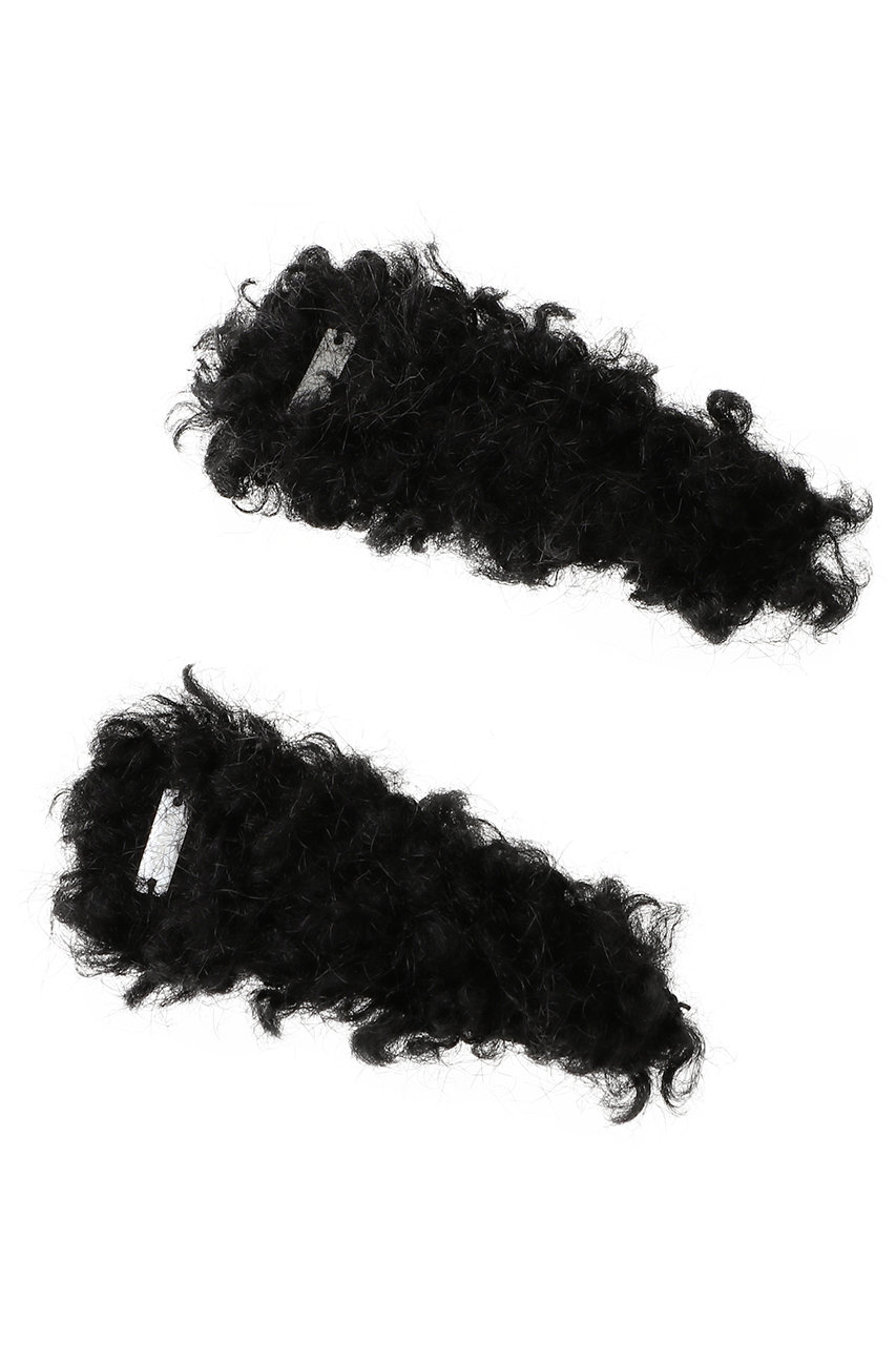 マルティニーク/martiniqueの【heyep】Fluffy クリップ2個セット(ブラック/A0362PAC149)