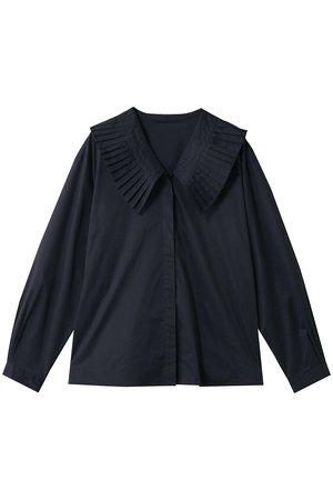 マルティニーク/martiniqueのアコーディオンプリーツカラーシャツ(110400/110403)