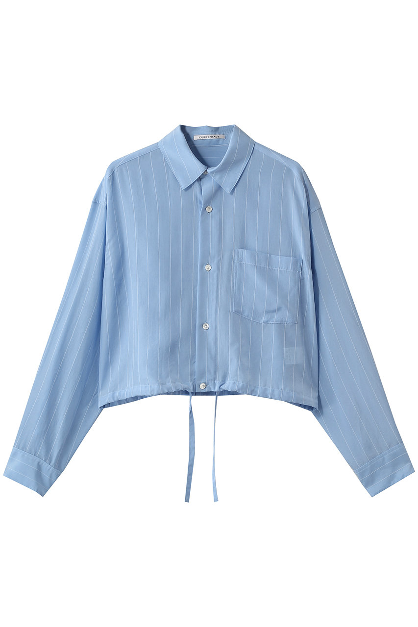 マルティニーク/martiniqueの【CURRENTAGE】タイプライターシャツブルゾン(ブルー/A2561FB 206)