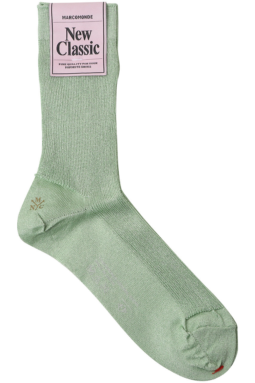 マルティニーク/martiniqueの【MARCOMONDE】グリッターリブソックス(グリーン/A0362PSC171)