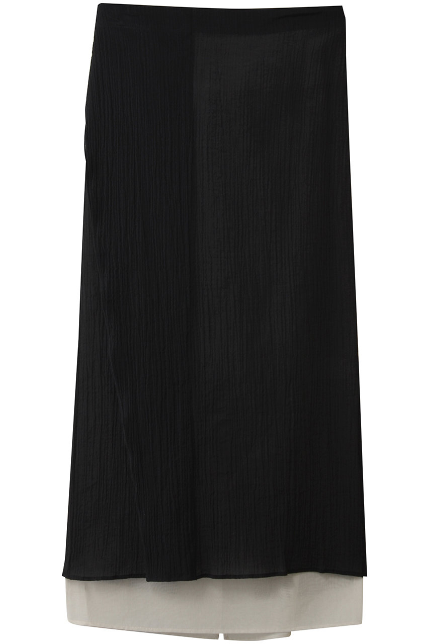 マルティニーク/martiniqueの【CURRENTAGE】バイカラースカート(ブラック/A2561FS 211)