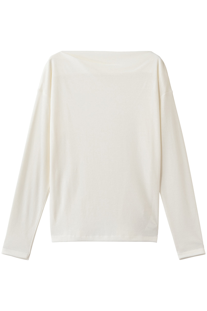 マルティニーク/martiniqueのミラノシフォンボートネックプルオーバー(ホワイト/A0361UTS307)