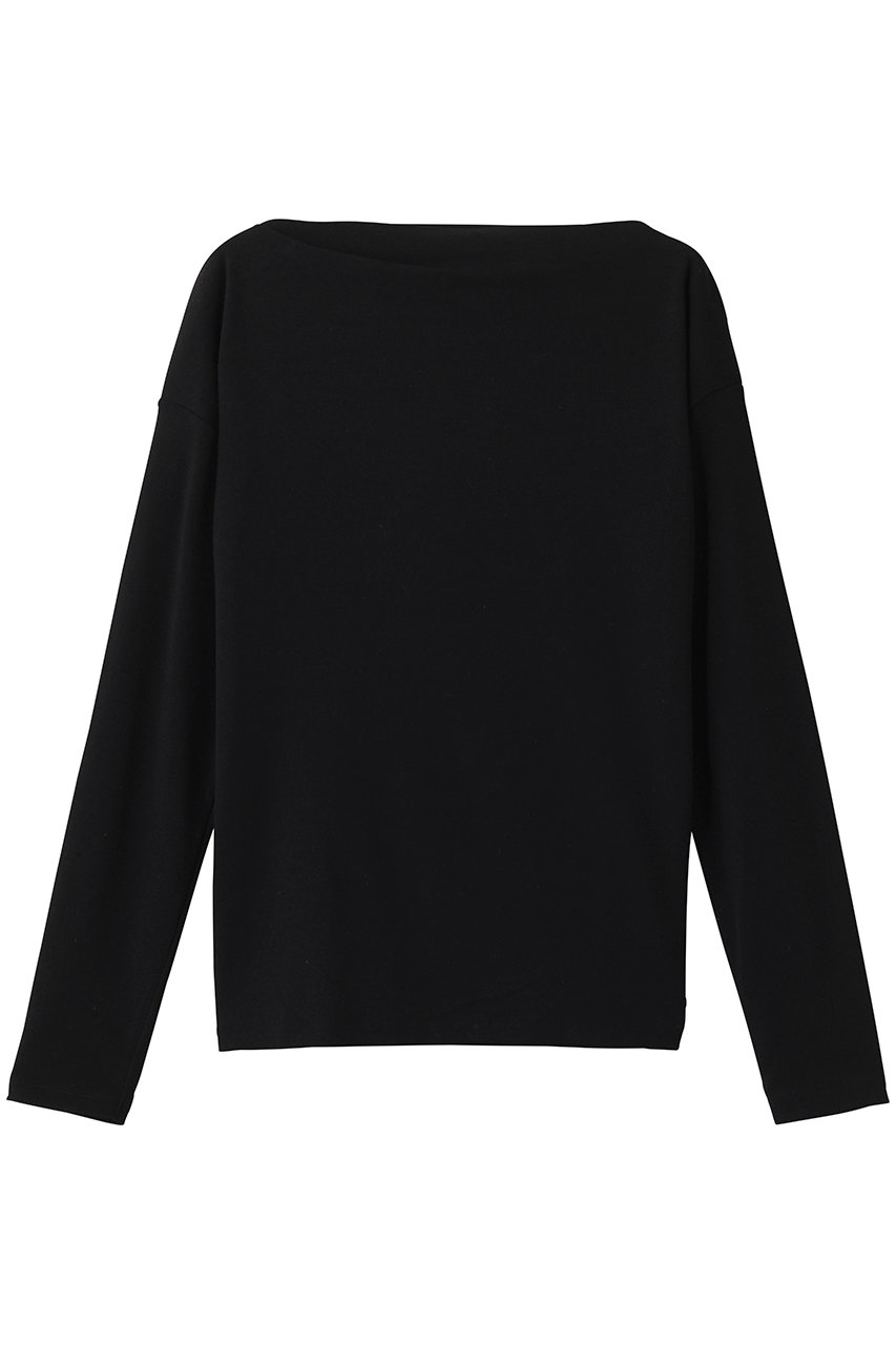 マルティニーク/martiniqueのミラノシフォンボートネックプルオーバー(ブラック/A0361UTS307)