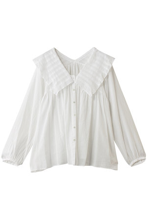 マルティニーク/martiniqueのコンパクトタイプライタータックブラウス(110400/110403)