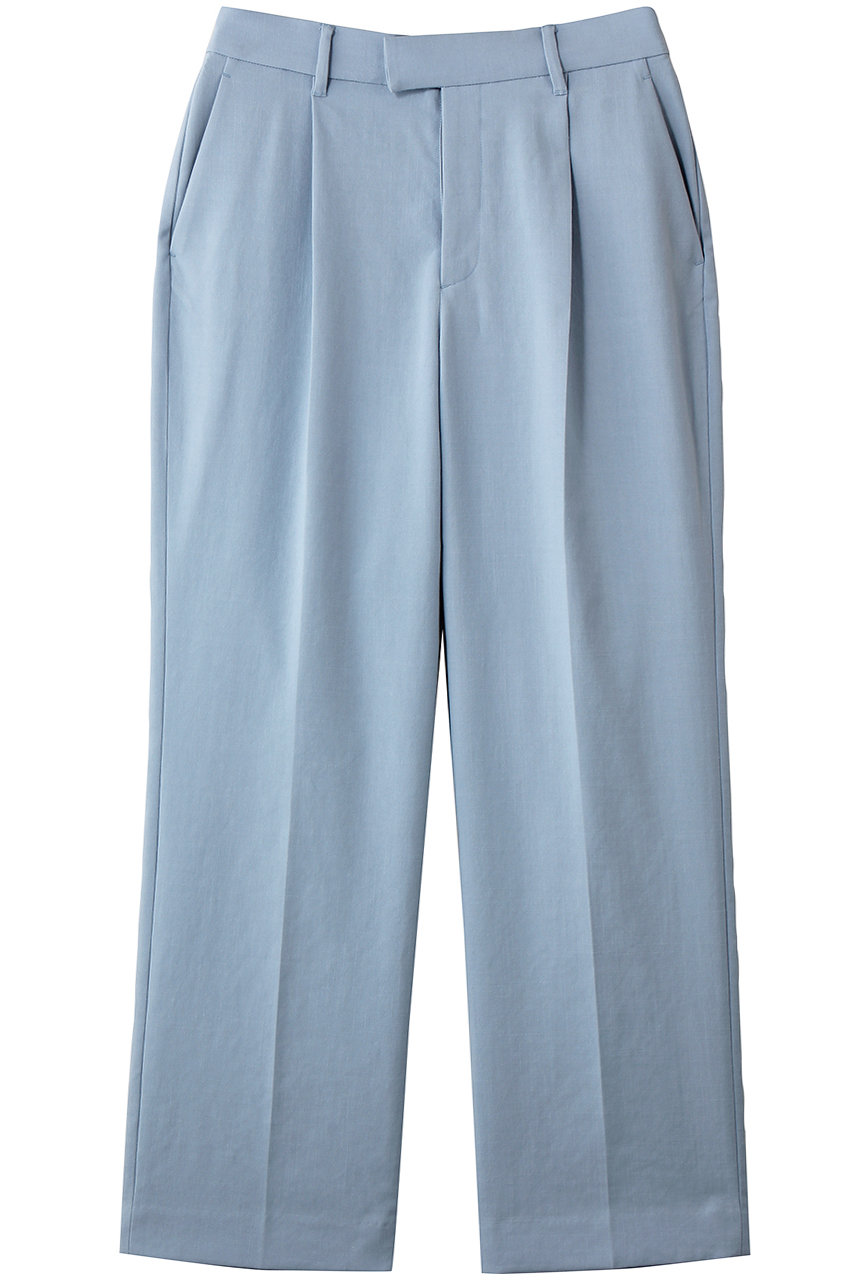 マルティニーク/martiniqueのワンタックストレートパンツ(セットアップ可)(サックス/A0361FP 321)