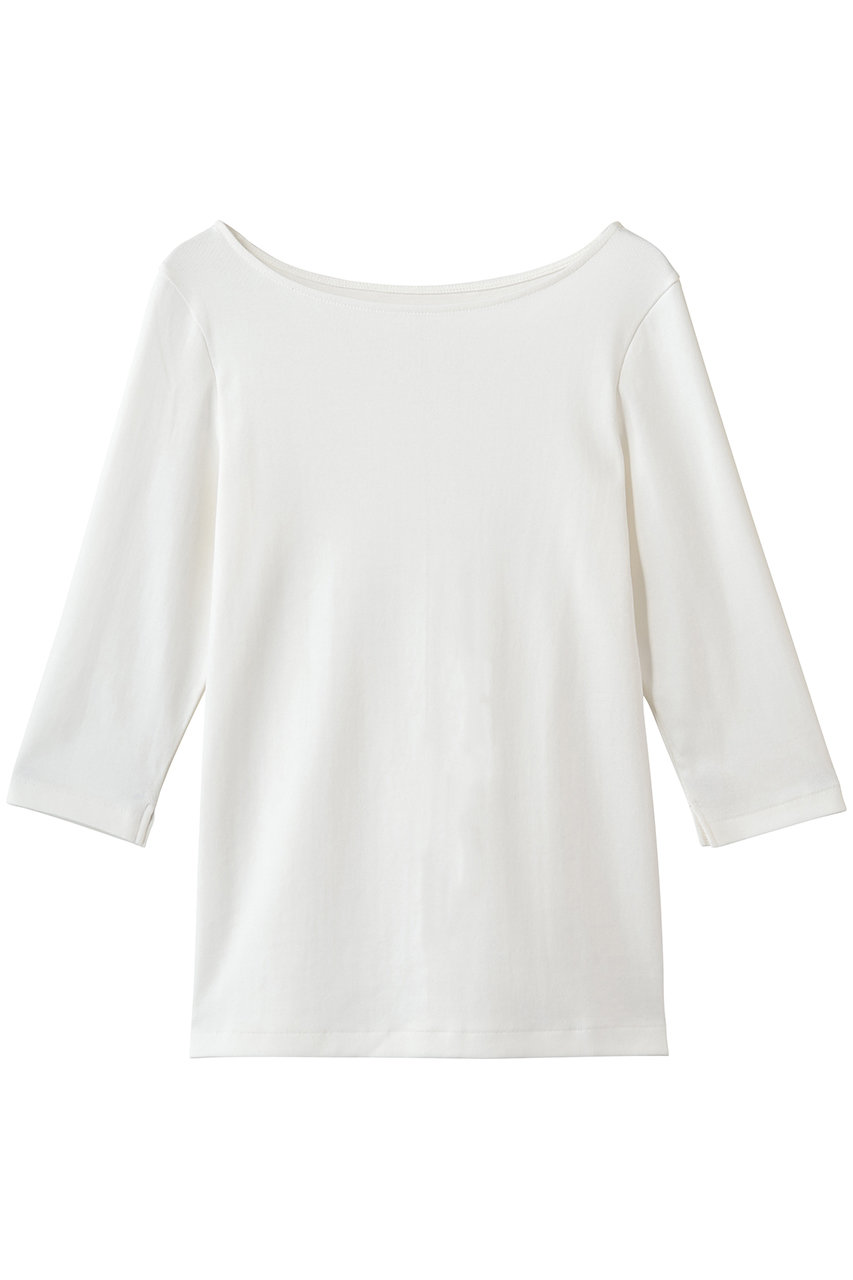マルティニーク/martiniqueの<定番>フライス5分袖ボートTシャツ(ホワイト/A0361UTS301)