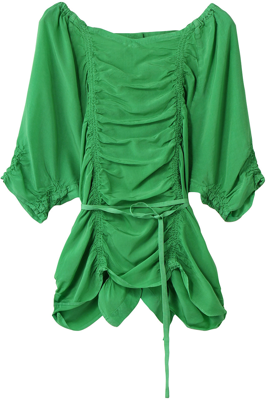 マルティニーク/martiniqueの【CURRENTAGE】ピースダイイングキュプラブラウス(グリーン/A2561FB 213)