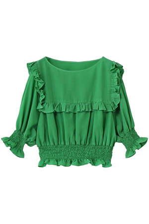 マルティニーク/martiniqueの【CURRENTAGE】ピースダイイングキュプラブラウス(110400/110402)