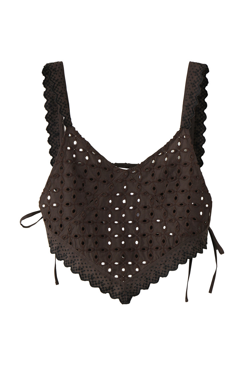 【CURRENTAGE】エンブロイダリーレイヤードブラウス