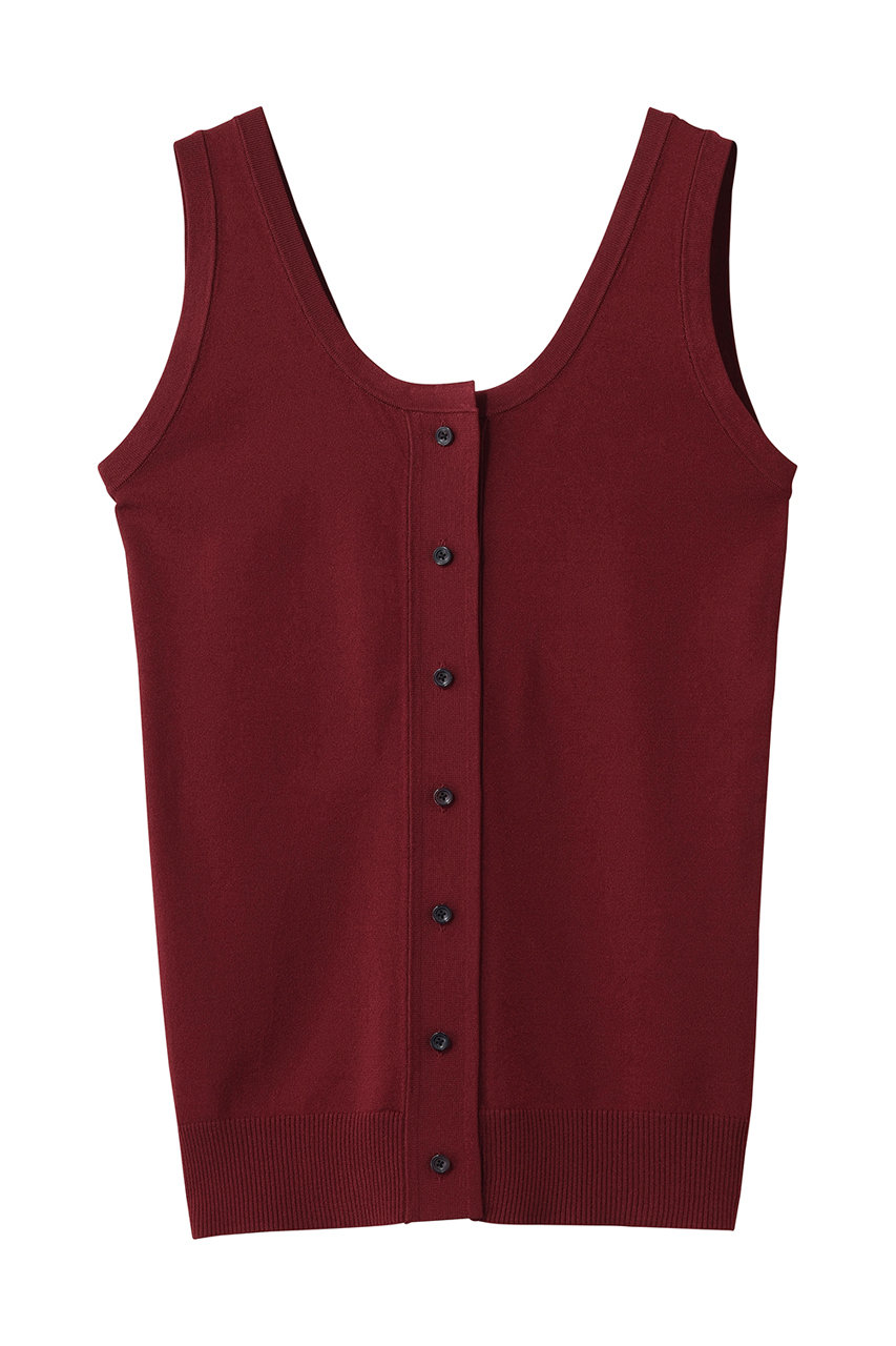 マルティニーク/martiniqueの【CURRENTAGE】フロントボタンニットタンクトップ(レッド/A2561KSW003)