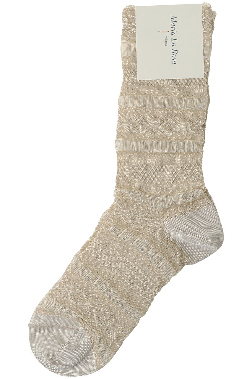 マルティニーク/martiniqueの【Maria La Rosa】ソックス(アイボリー/A0362PSC177)