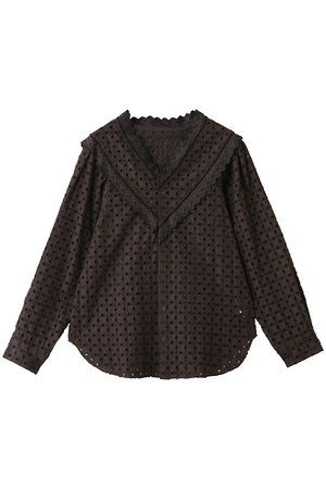 マルティニーク/martiniqueの【CURRENTAGE】ヴィンテージレースブラウス(110400/110403)