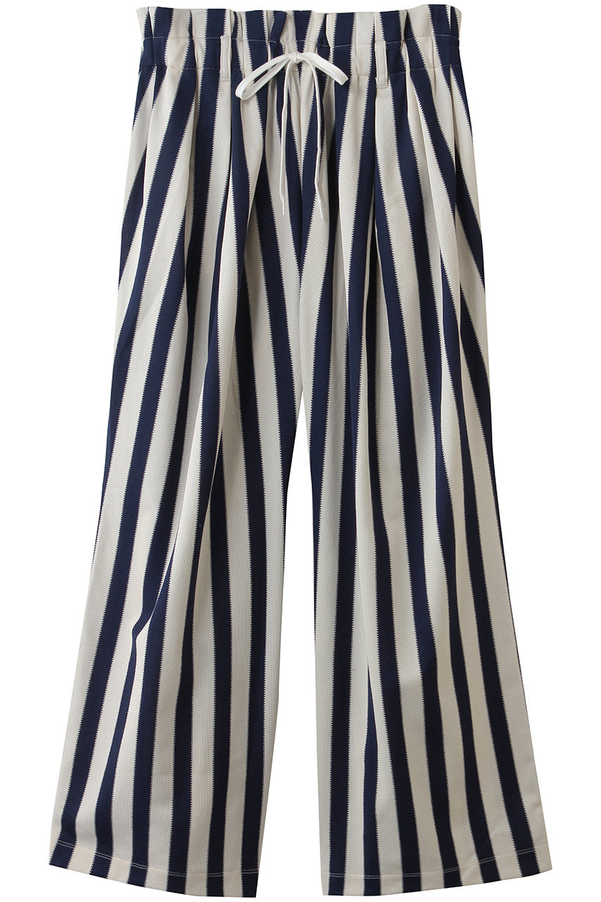 マルティニーク/martiniqueの【CURRENTAGE】ラッセルストライプジャージーパンツ(ブルー/A2561UP 402)