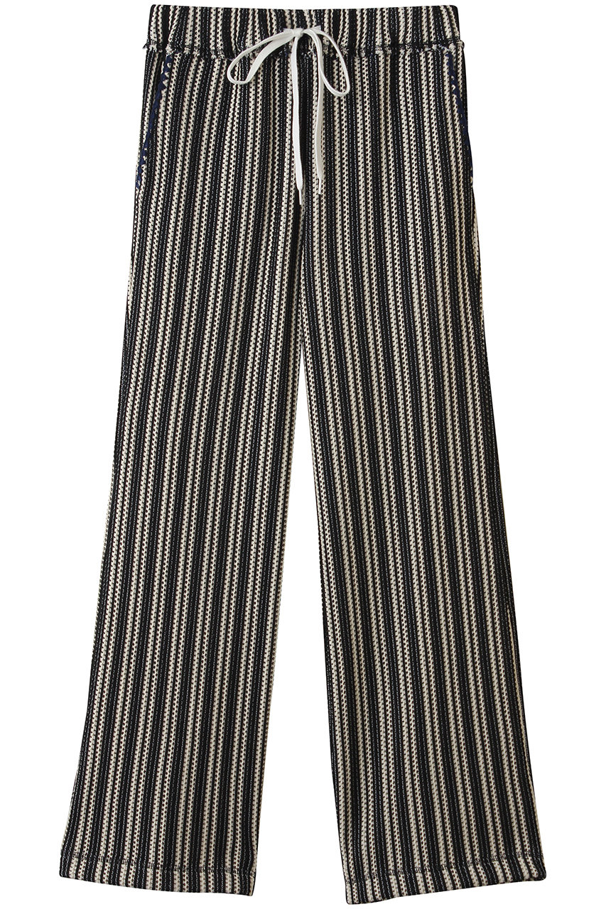 マルティニーク/martiniqueの【CURRENTAGE】ニッティングラッセルジャージーストライプパンツ(ブルー/A2561UP 408)