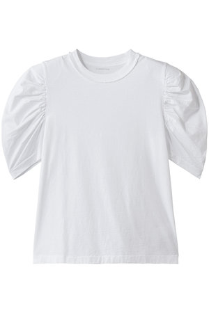 マルティニーク/martiniqueの【CURRENTAGE】オーガニックコットンジャージーギャザーカットソー(110100/110102)