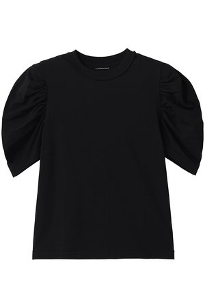 マルティニーク/martiniqueの【CURRENTAGE】オーガニックコットンジャージーギャザーカットソー(110100/110102)