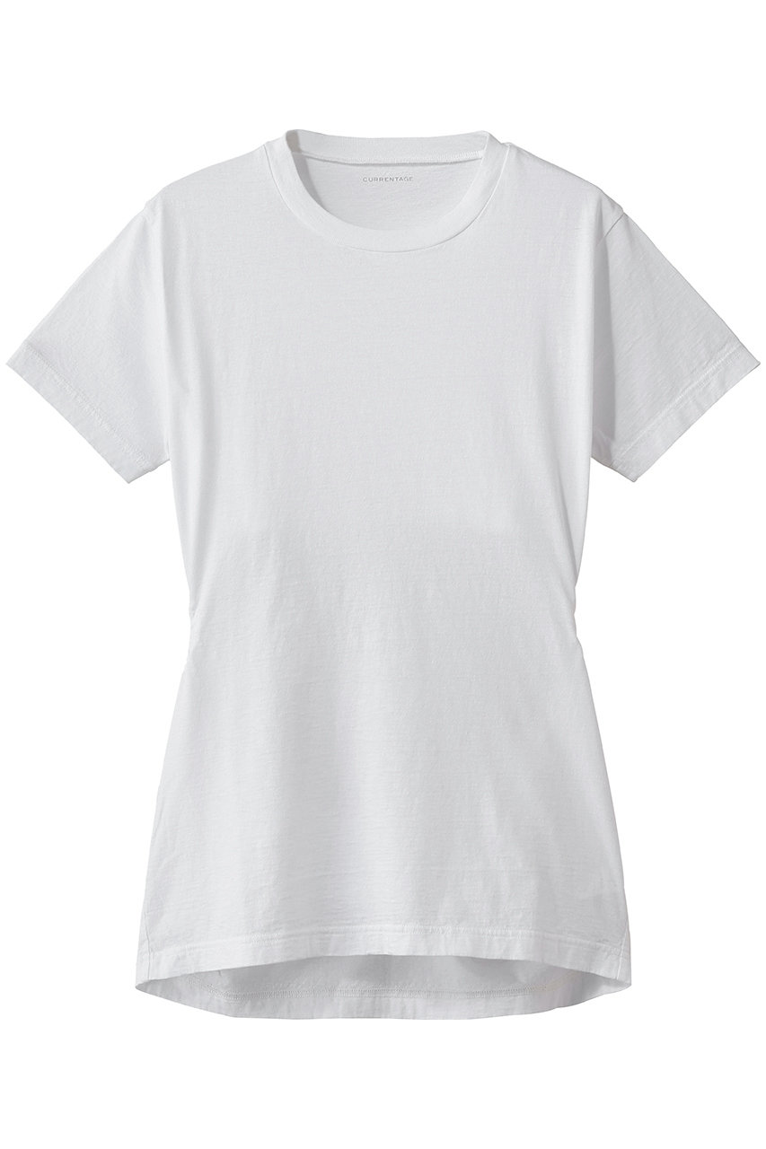 マルティニーク/martiniqueの【CURRENTAGE】オーガニックコットンジャージードローストリングカットソー(ホワイト/A2561UTS411)