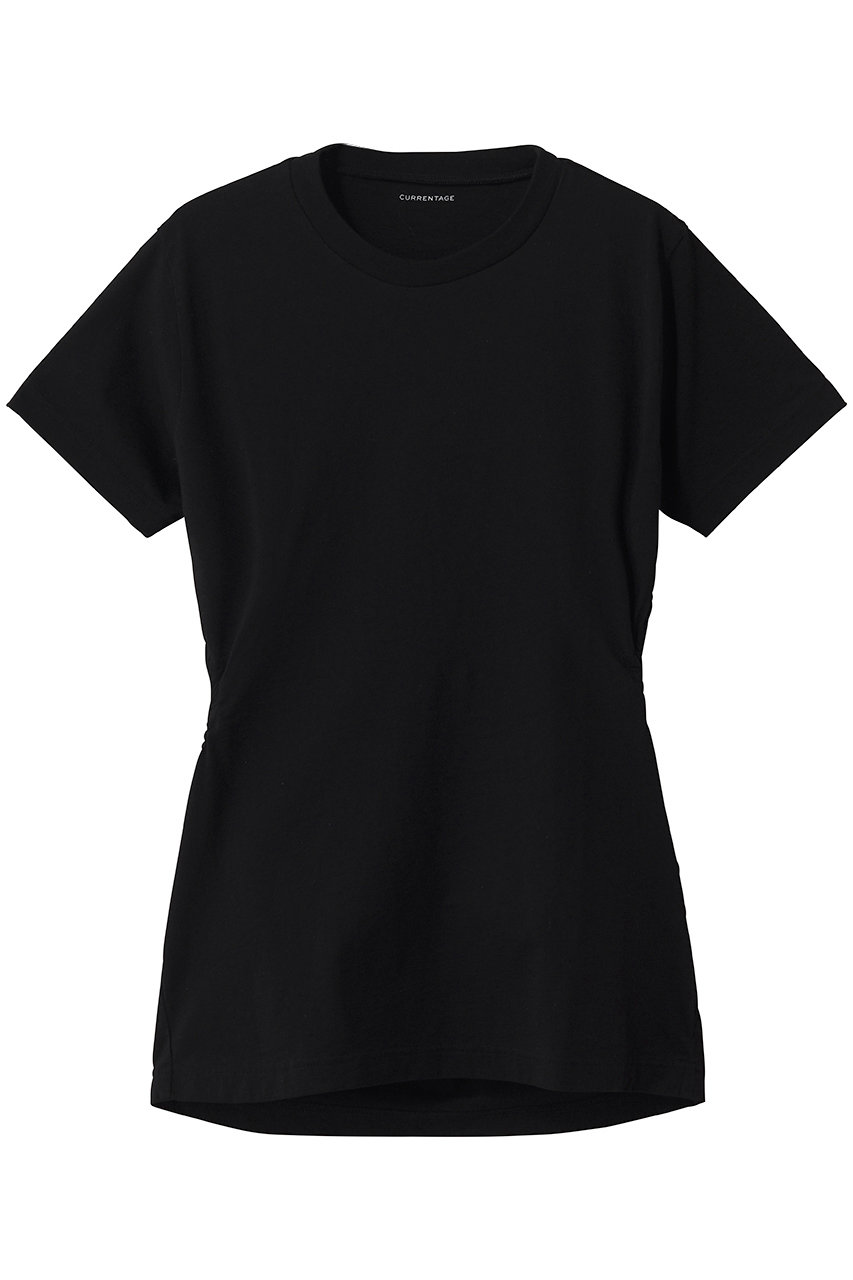 マルティニーク/martiniqueの【CURRENTAGE】オーガニックコットンジャージードローストリングカットソー(ブラック/A2561UTS411)