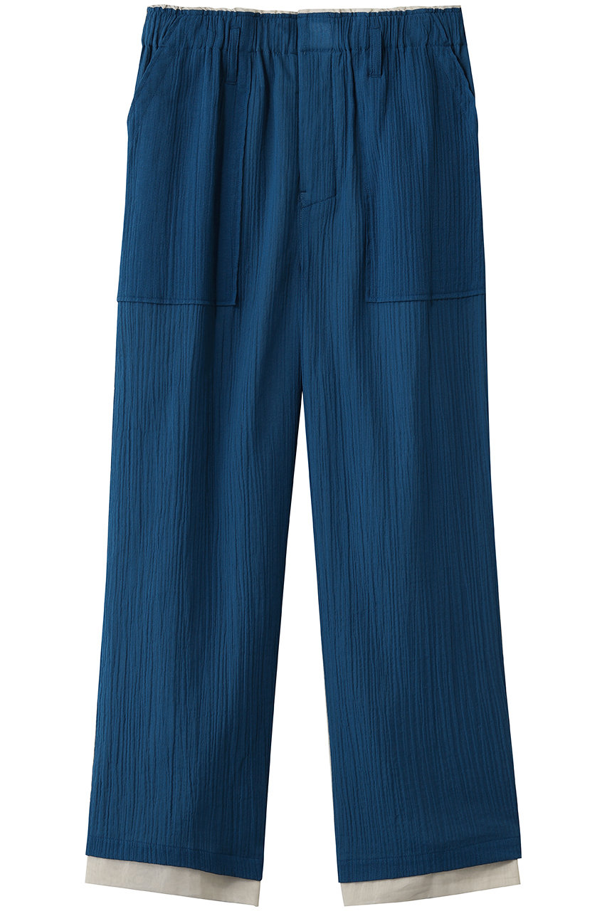 マルティニーク/martiniqueの【CURRENTAGE】バイカラーイージーパンツ(ブルー/A2561FP 212)