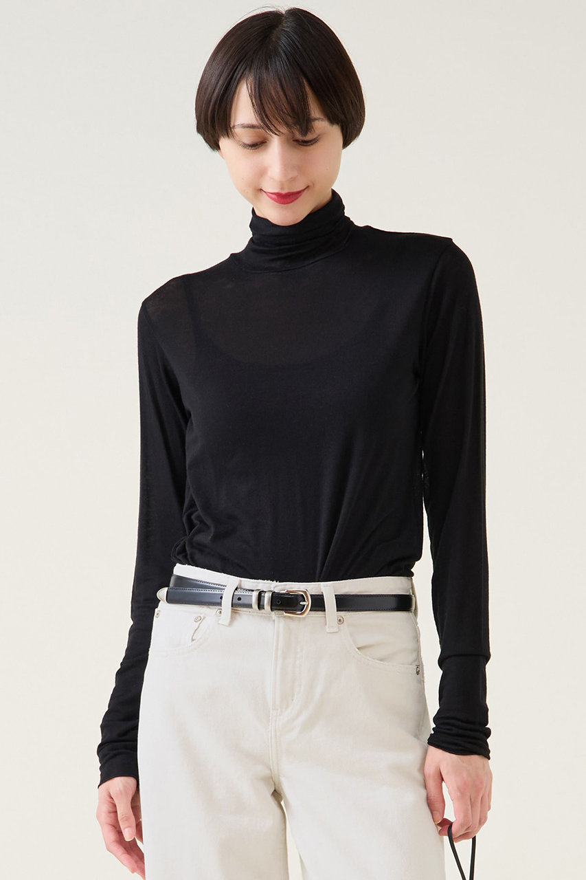 martinique カシミアシルクシアーインナー (ブラック, F) マルティニーク ELLE SHOP