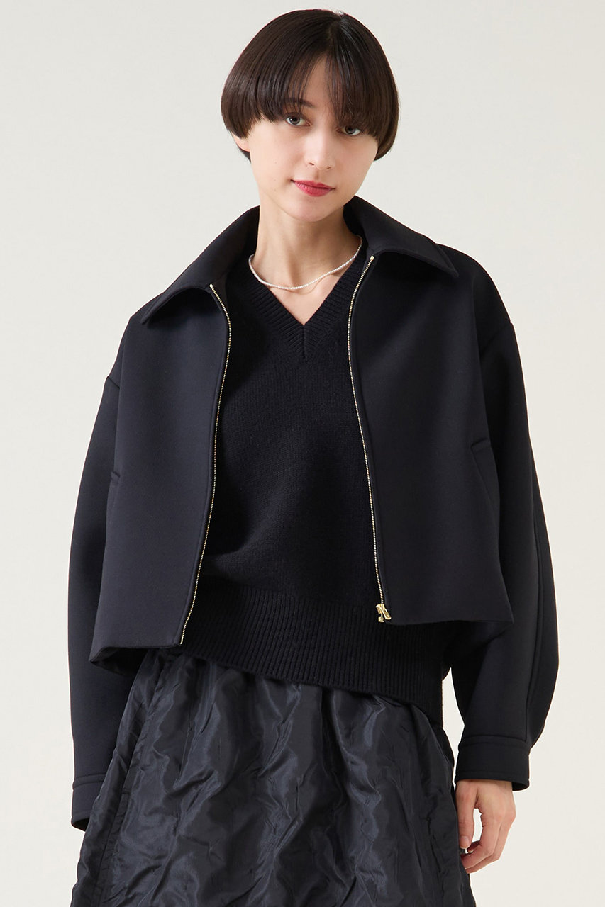 martinique ギャバボンディングブルゾン (ブラック, F) マルティニーク ELLE SHOP martinique ギャバボンディングブルゾン (ブラック, F) マルティニーク ELLE SHOP